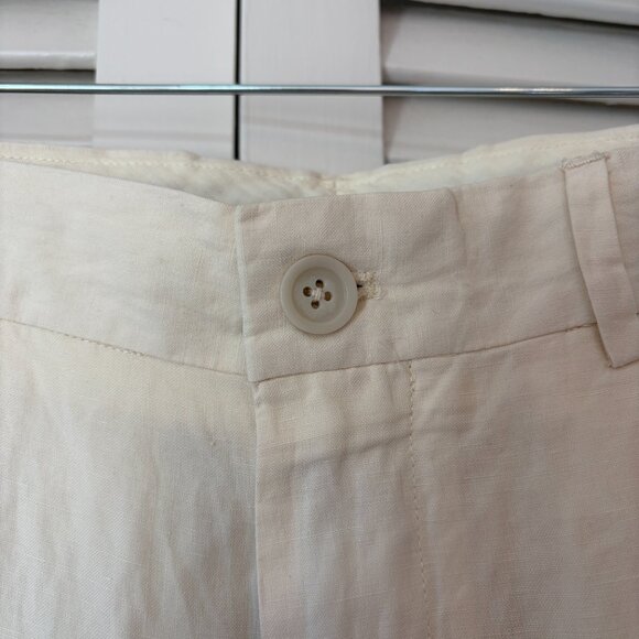 NWT Polo Ralph Lauren cream pants men's 32x32 linen silk *has flaw* - Picture 4 of 13